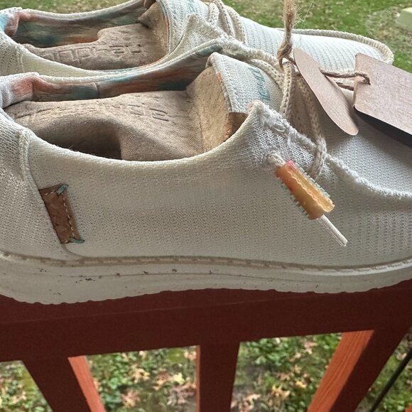 HEY DUDE WENDY ECO SOX WHITE 6 - Picture 3 of 5